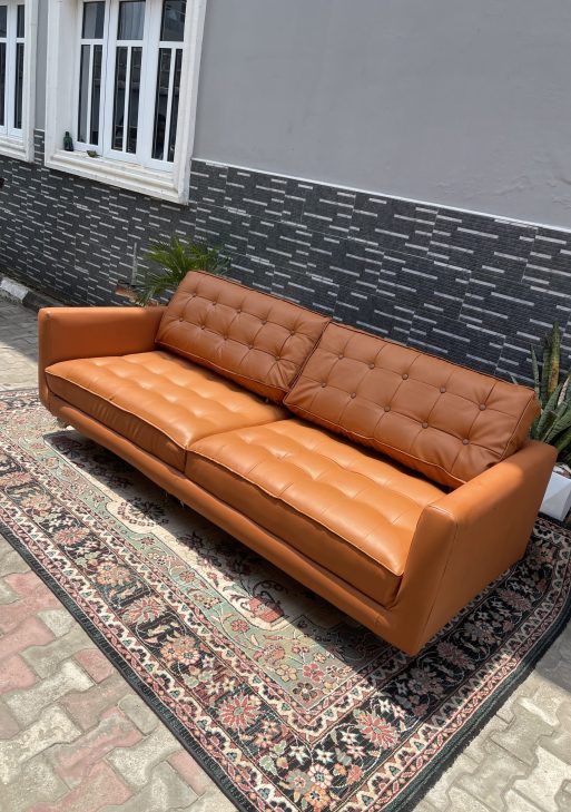 Brown 3-Seater Sofa