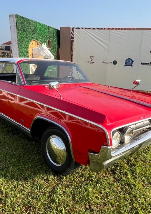 Red 1966 Oldsmobile Convertible