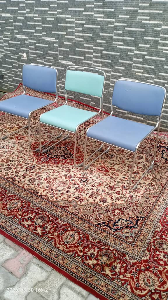 Retro Mid-Century Chrome Sled Chairs - Image 1