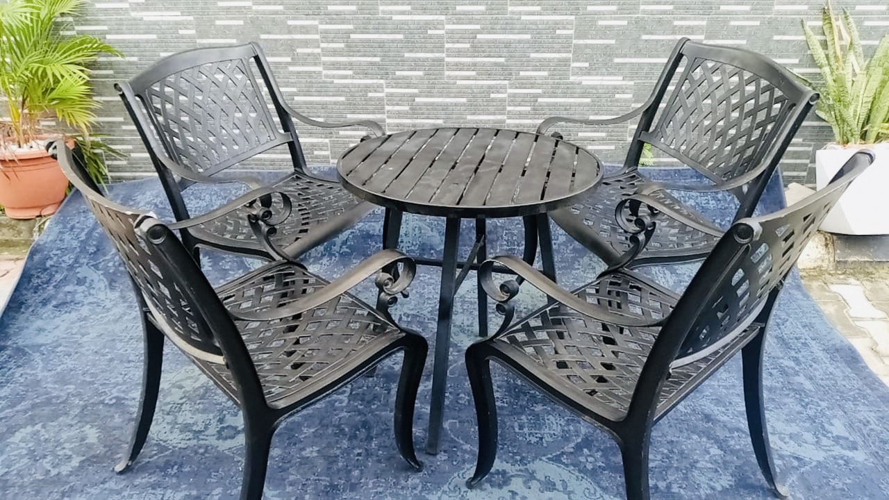 Five-Piece Cast Aluminum Patio Dining Set