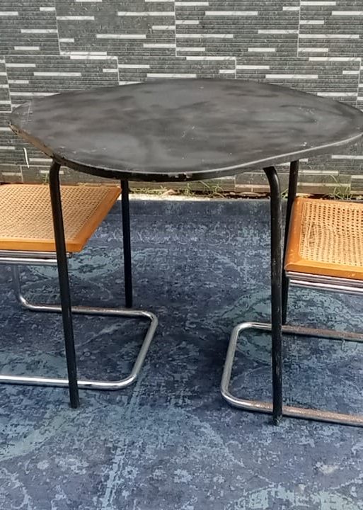 Vintage Bistro Dining Set with Cesca-Style Chairs