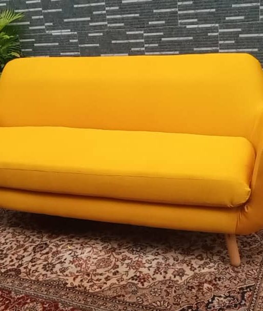 Yellow Mid-Century Sofa