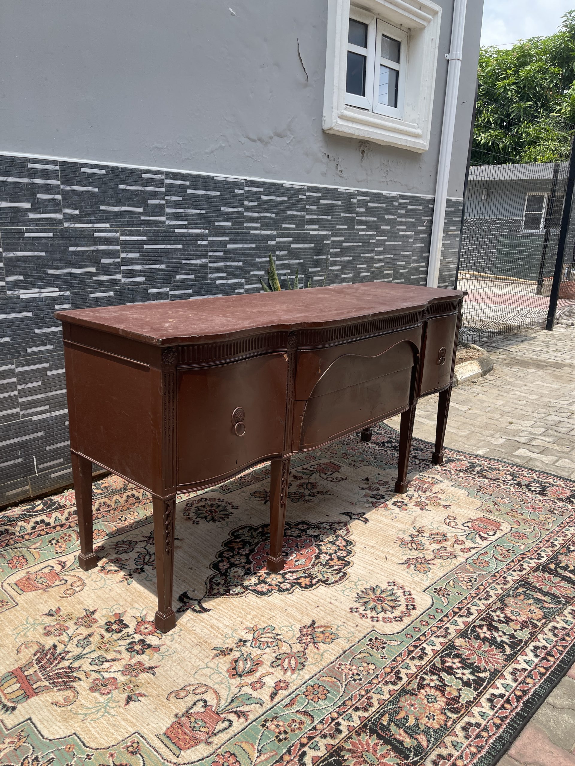 Brown Vintage Console Table