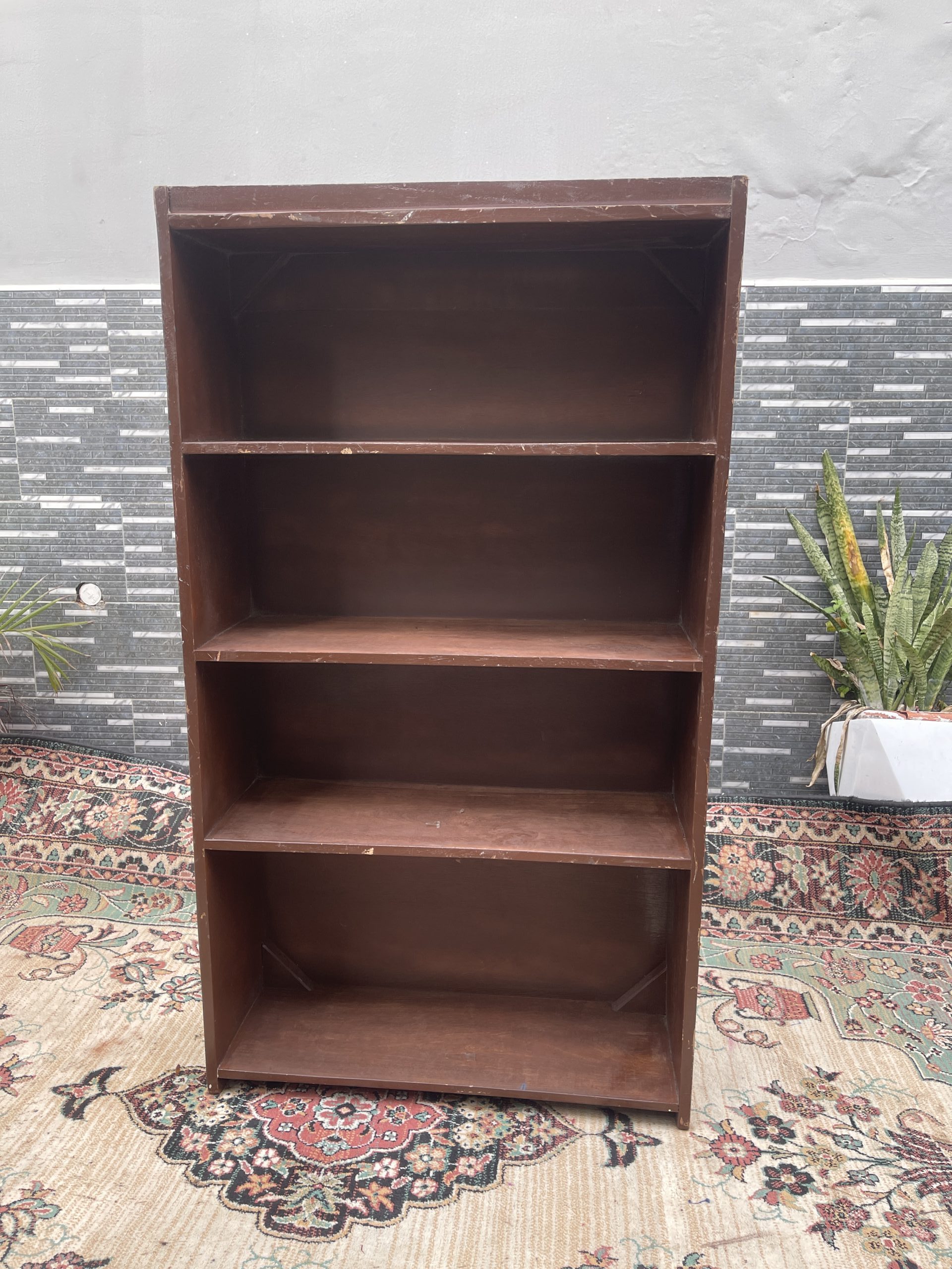 Coffee Brown Open Bookshelf