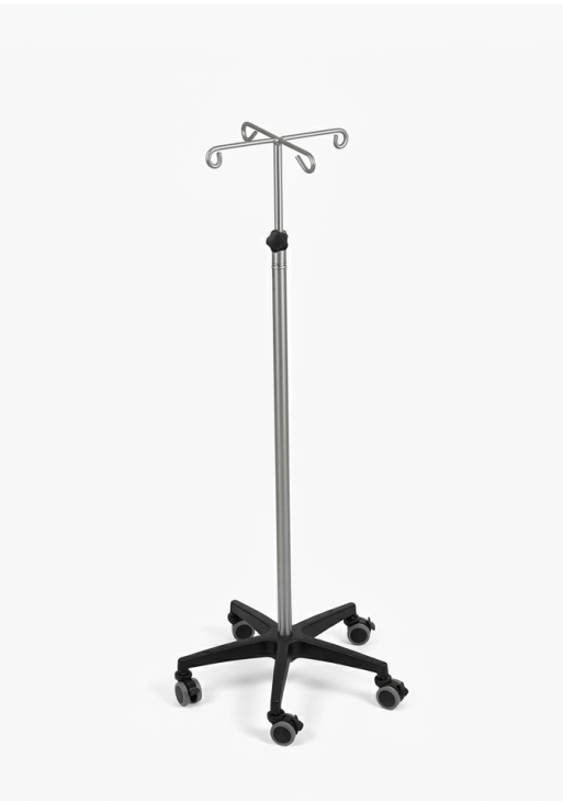 Classic Black Medical IV Pole