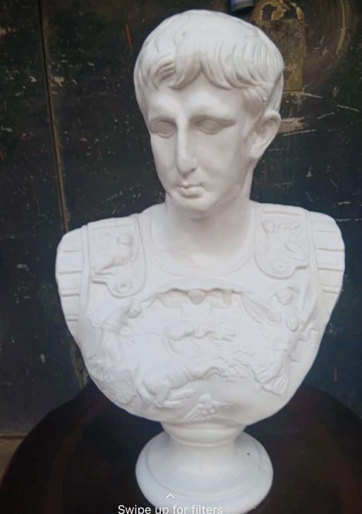 Classical Roman Emperor Augustus Bust