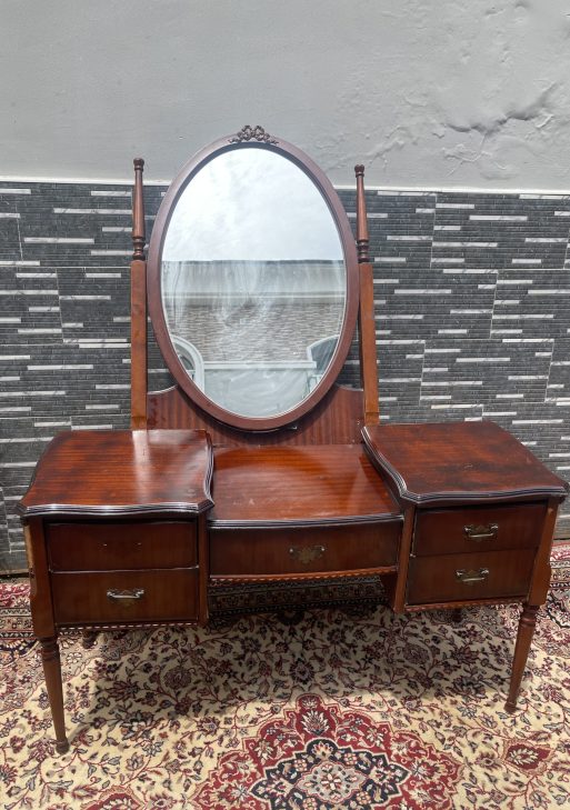 Vintage Vanity Dressing Table with Mirror