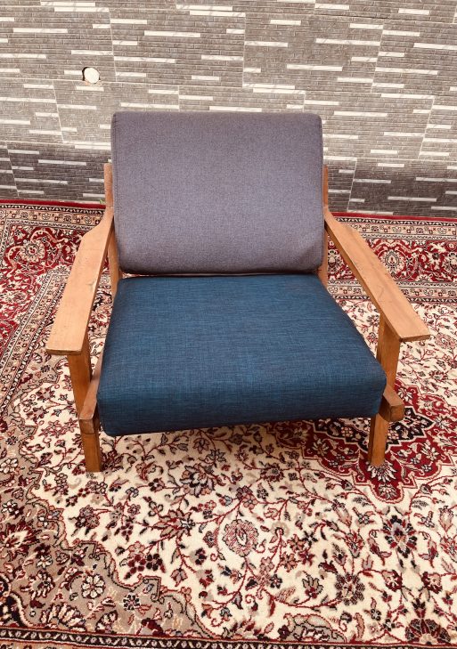 Mid-Century Wooden Lounge Chairs (Pair)