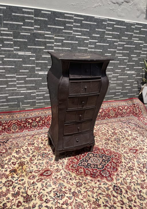 Vintage Curved Six-Drawer Accent Chest