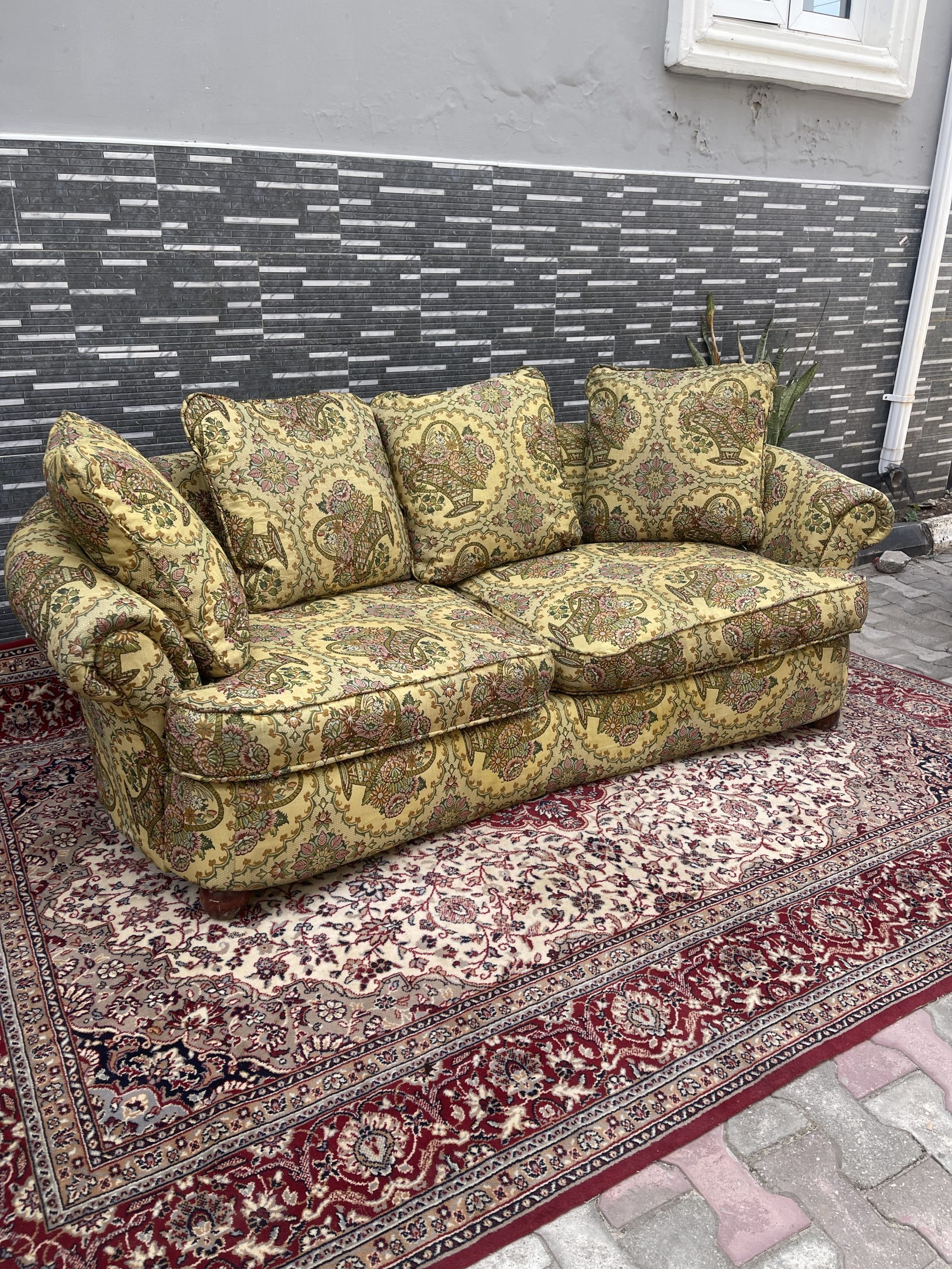 Vintage Patterned Sofa