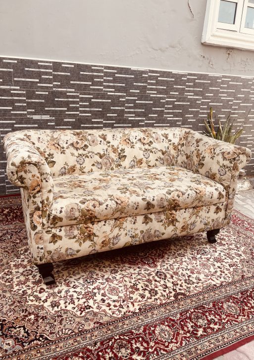 Floral Upholstered Loveseat