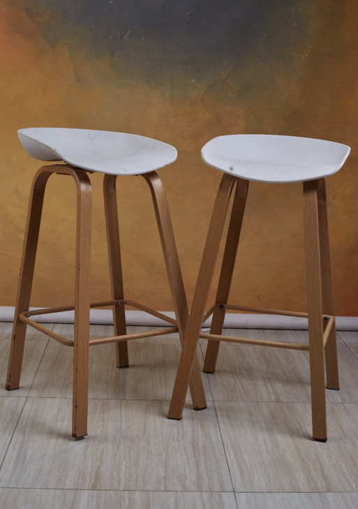 Modern Nordic Wooden Bar Stools
