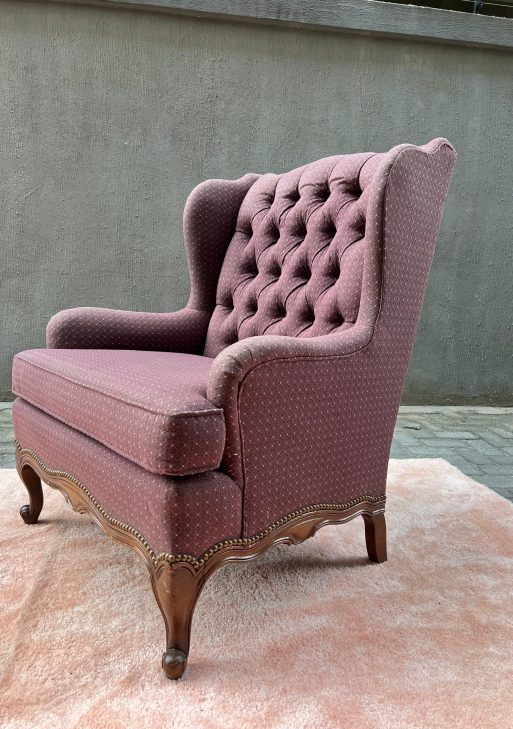 Tufted Wingback Loveseat Chair