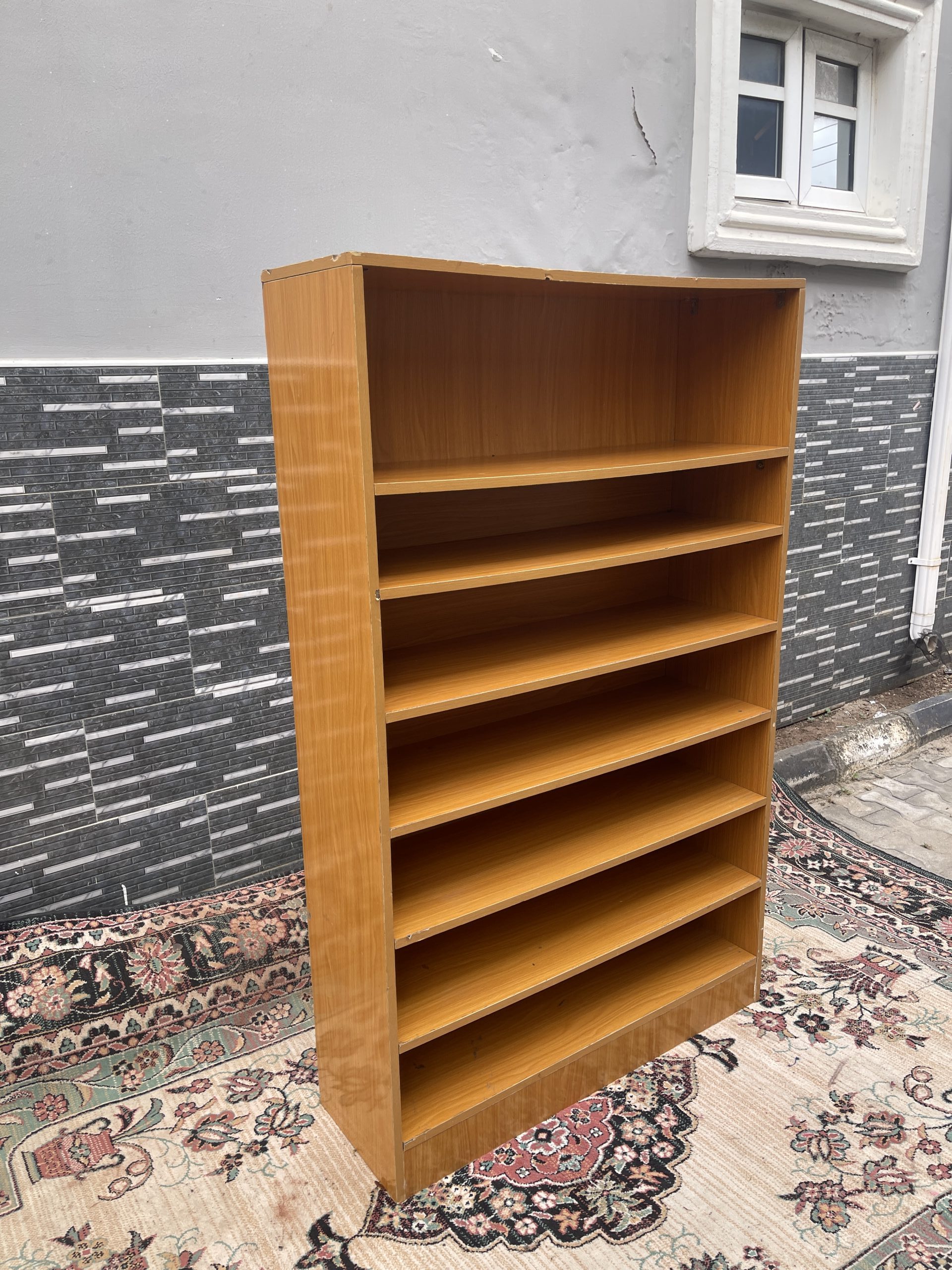 Light Brown Open Bookshelf