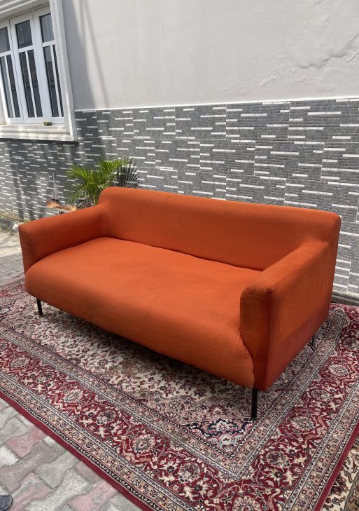 Orange 3-Seater Sofa