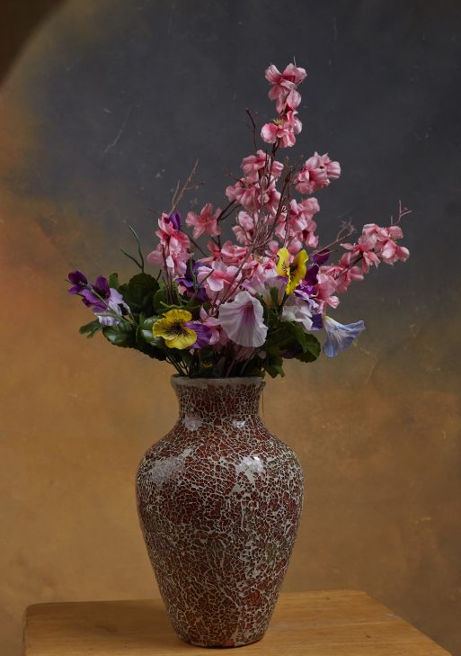 Red Crackle-Glaze Table Vase