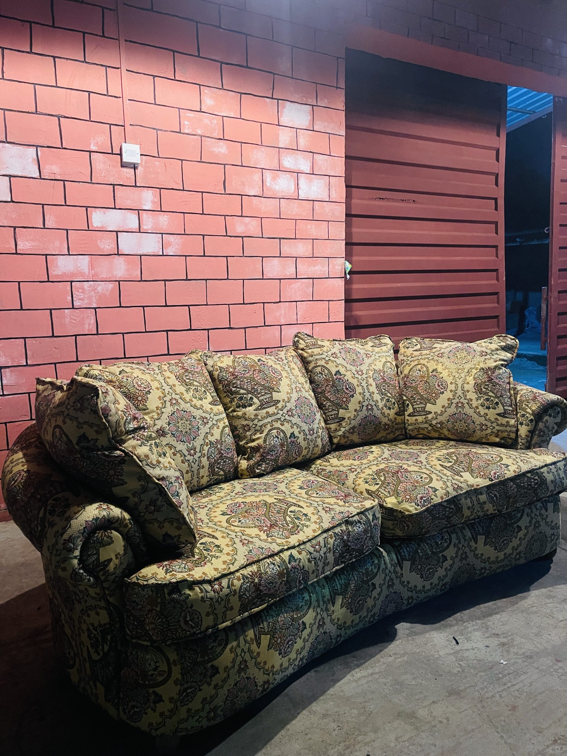 Vintage Patterned Sofa - Image 1