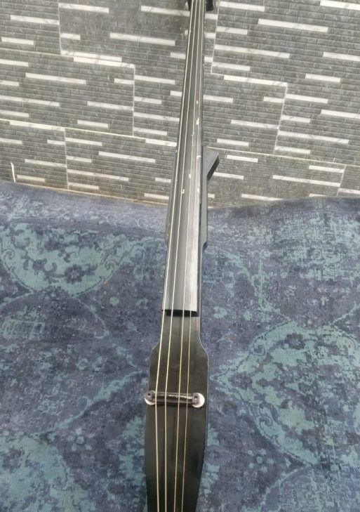 Minimalist Black Electric Upright Stick Bass