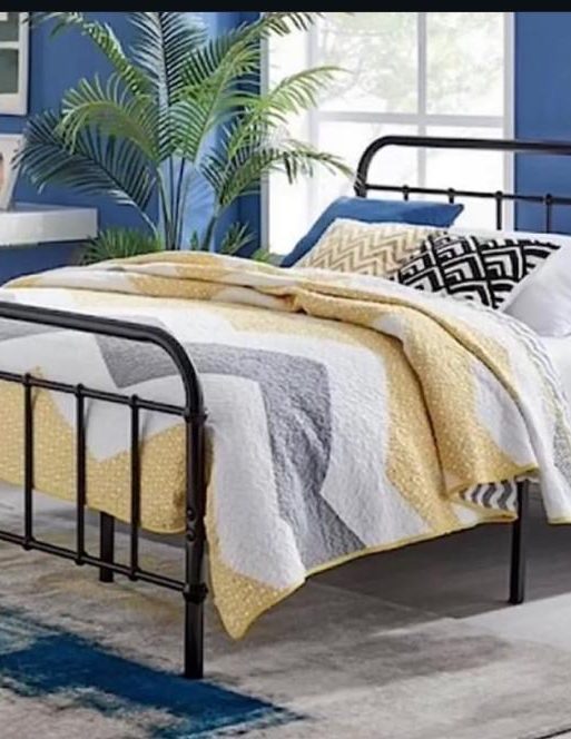 Industrial Metal Pipe Bed Frame