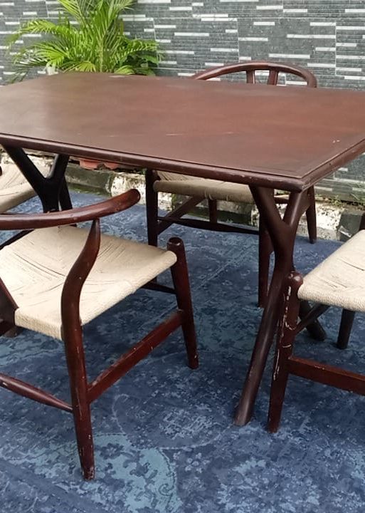 Mid-Century Wishbone Dining Set