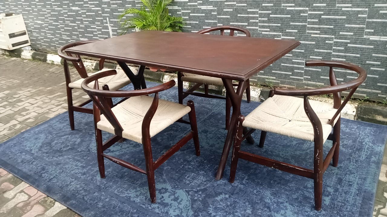 Mid-Century Wishbone Dining Set