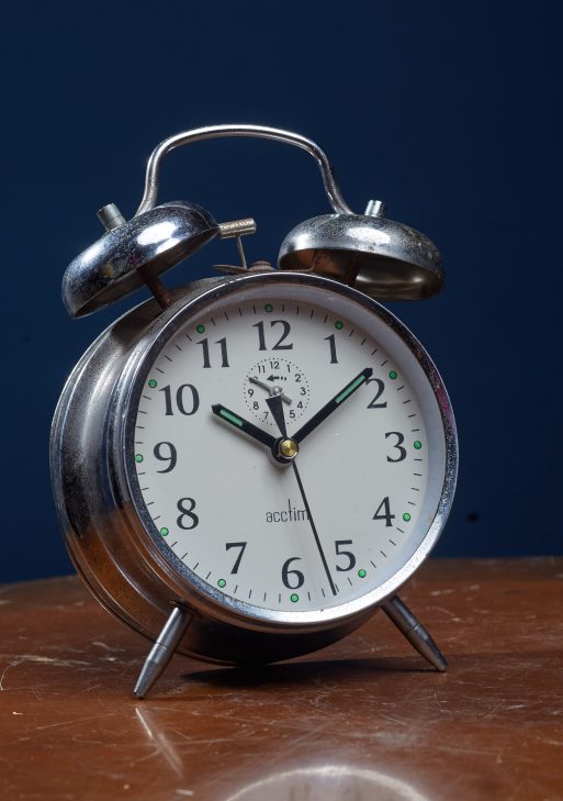 Classic Twin-Bell Silver Alarm Clock