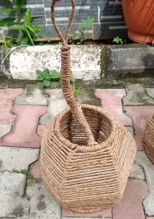 Rustic Woven Rope Pendant Light Shades